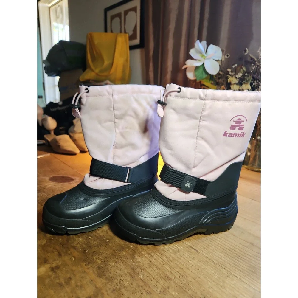 Kamik Rocket Kids' Pink Snow Boots, Sz 6
